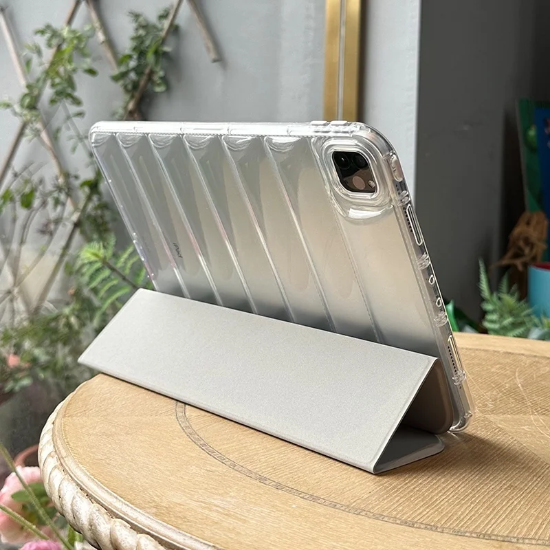 

For iPad 10th Air 5 4 10.9 inch Cushion Down Jacket Anti-fall Case for iPad 10.2 9th 8th 7th Pro 11 Stand Soft TPU Leather Cover