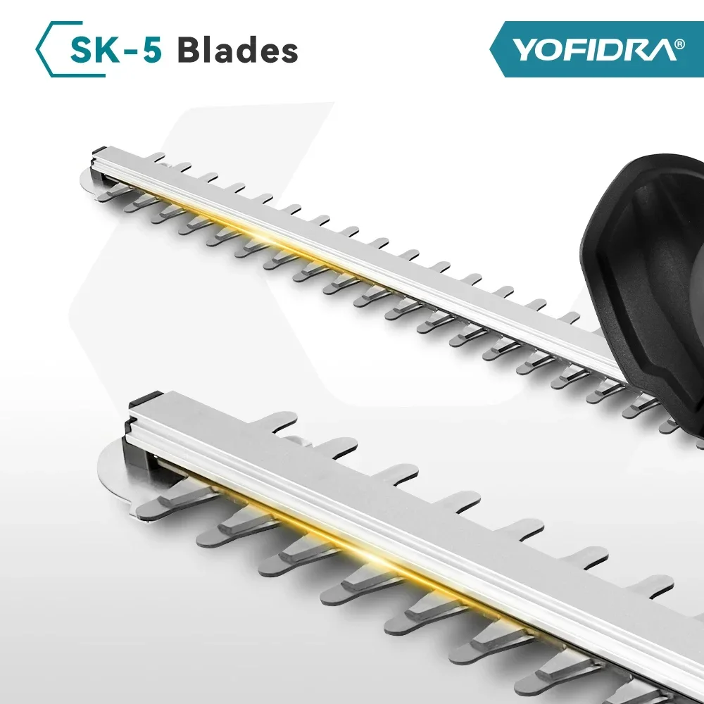YOFIDRA 2000W Electric Hedge Trimmer Cordless Trimmer Pruning Saw Lawn Mower Garden Weeding Tools For Makita 18V Battery 5
