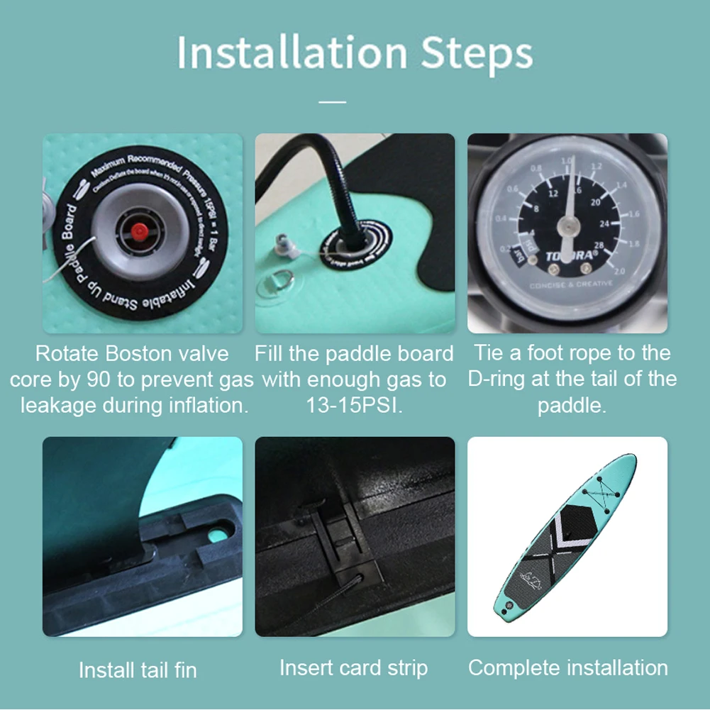 LinDo Inflatable Stand Up Paddle Board SUP Board Surfboard Water Sport Surf Set with PaddleBoard Fin Foot Rope Inflator сапборд