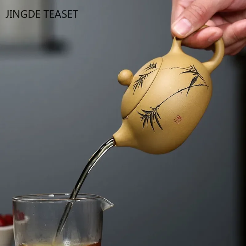 Yixing Classic Xishi tea pots Purple Clay Teapot Handmade beauty kettle Teaware Chinese Tea Ceremony Customized Gifts 190ml