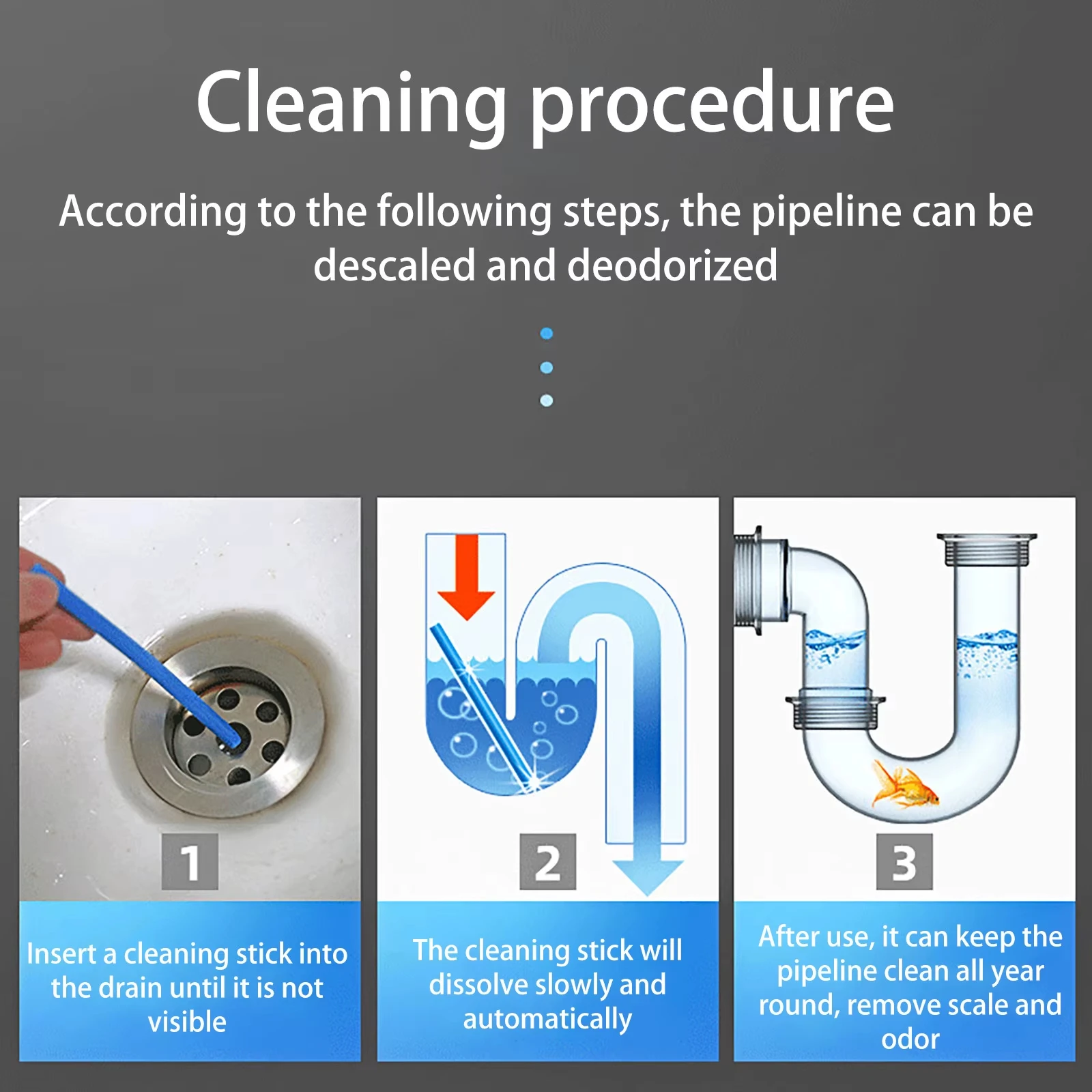 12pcs/set Pipe Cleaning Sticks Sewer Hair Cleaner Pool Cleaning Brush Water Pipe Dredge Tool Bathtub Drain Cleaner Home Supplies