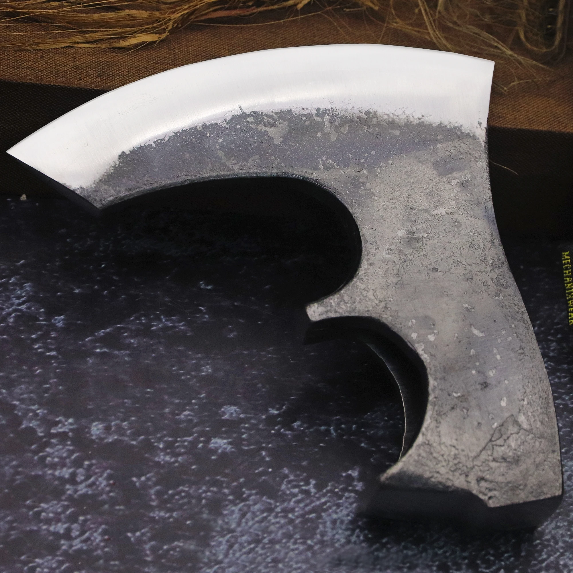 BA-KOR handmade Viking outdoor multi-purpose axe head, jungle logging axe, outdoor chopping axe head 3