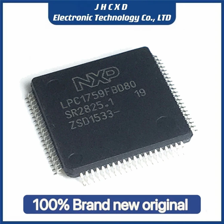 

LPC1759FBD80 package QFP80 microcontroller MCU original authentic stock 100% original and authentic