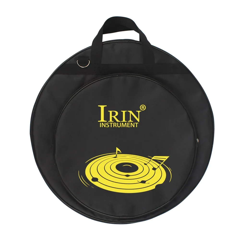 21 Inch Cymbal Gig Bag with Three Pockets Removable Divider Shoulder Strap Backpack Cymbal Percussion Instrument Accessories