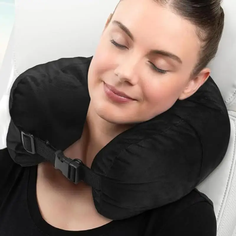 Travel Pillow Can Store Fillable Clothes Outdoor Multifunctional U-shaped Pillow portable Soft Airplane Travel Neck Pillow 3