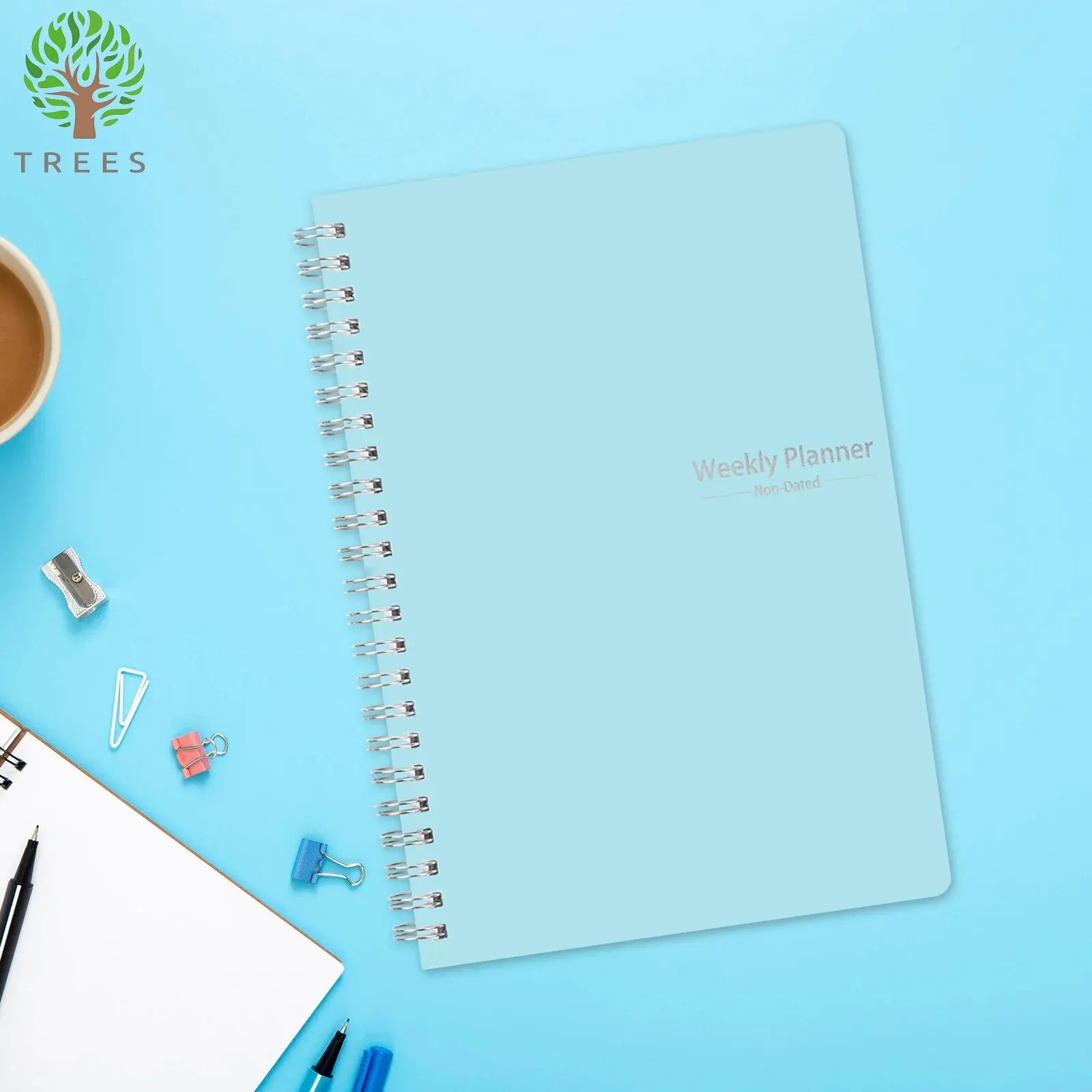 Enhanced A5 Spiral Weekly Planner Notebook