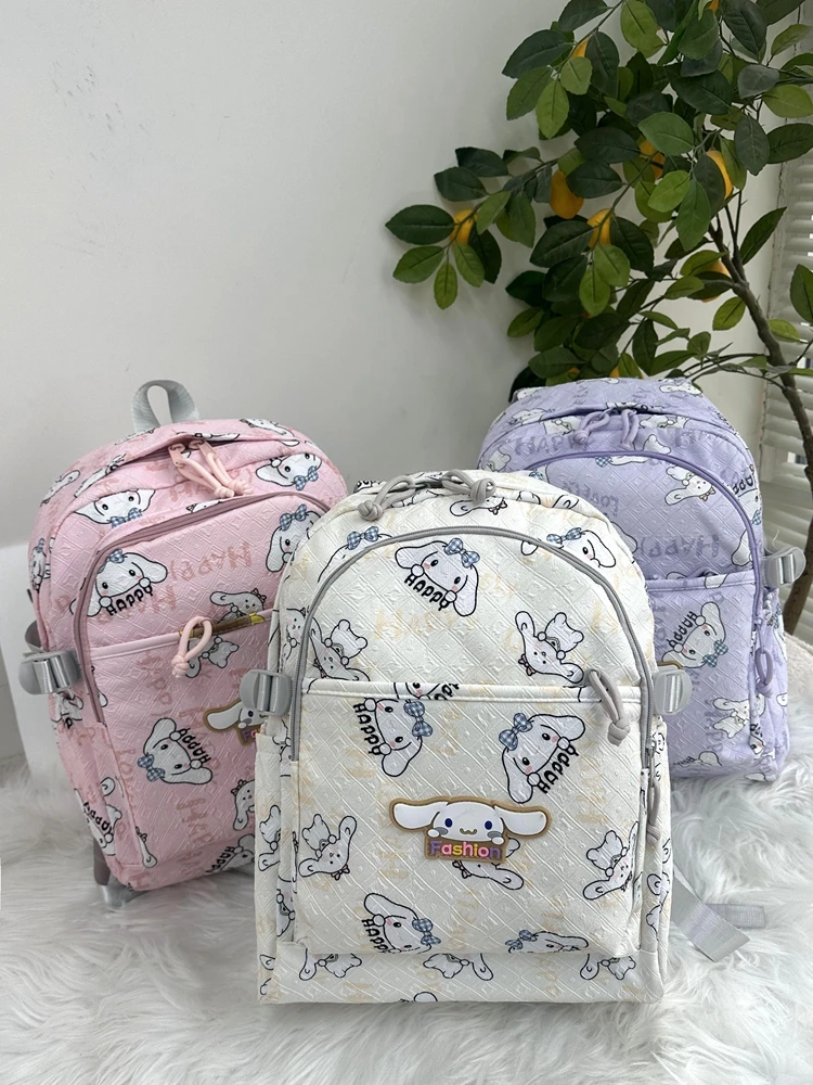 Hello Kitty Jade Dog New Backpack for Students 1-6 Grade Junior High School Students Cute Cartoon Large Capacity School Bag