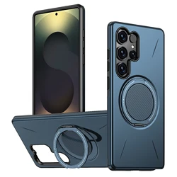 Enhanced Magnetic Magsafe Case with 360° Folding Stand - Galaxy S26 Ultra (Navy Blue)