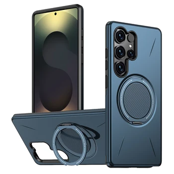 360° Folding Stand Magnetic Magsafe Case For Samsung Galaxy S25 FE S24 S23 S26 Ultra Plus A56 A36 A26 A17 A07 A55 A35 A25 A15 1
