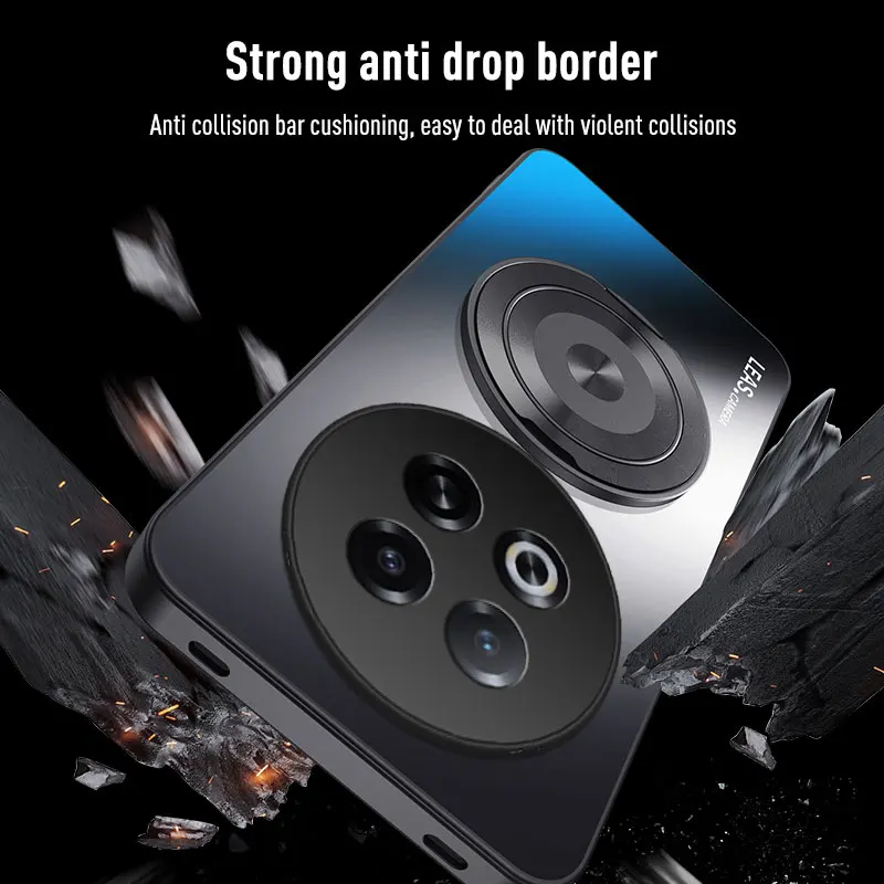 Luxury ShockProof Frosted Soft Matte Stand Back Cover Phone Case