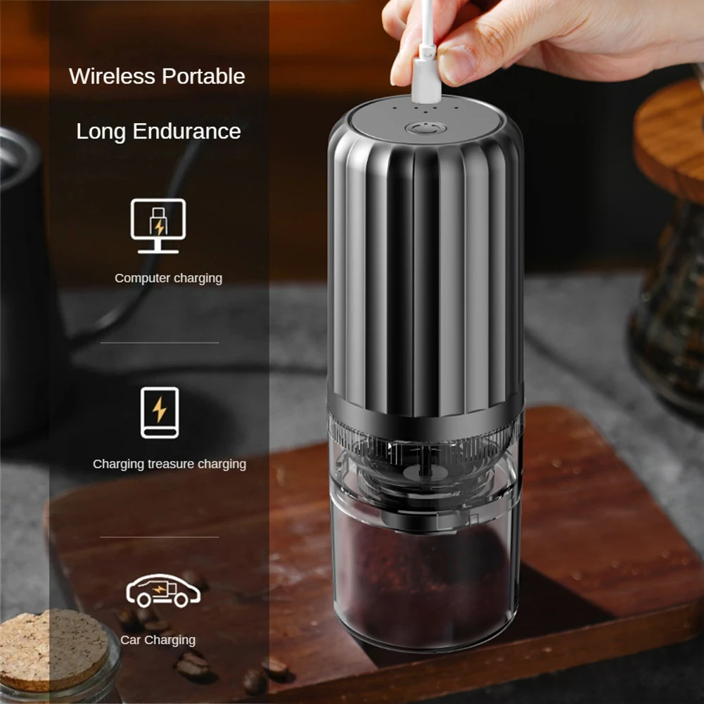 1pc Portable Electric Coffee Grinder, Cylinder Shape