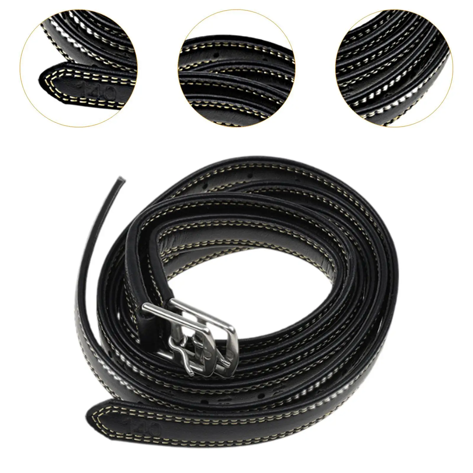 2Pcs Stirrup Leathers Horse Riding Equipment Adjustable Stability Supplies 1.35