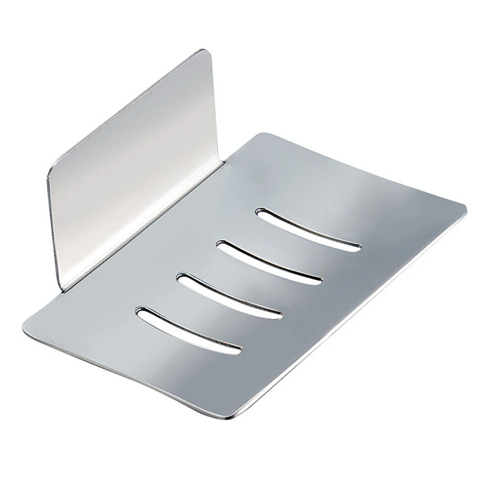 

Soap Dish Holder Soap Rack Wall-Mount Adhesive Tray Storage Dish Bathroom Shower-Plate Box Soap Sponge Dish Bathroom Accessories