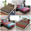 Boho Colorful Fitted Sheet Set Soft Comfortable Bohemian Bedding Set For Bedroom Guest Room1* Fitted Sheet 1