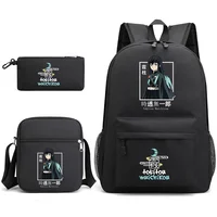 Anime Tokitou Muichirou Pattern Backpack Teenagers Large Capacity Anime Backpack Shoulder Bag Pencil Bag School Backpacks 1