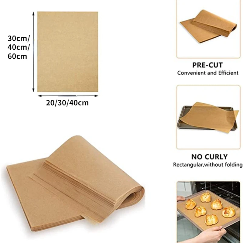 20/10/5M Baking Paper Barbecue Double-sided Silicone Oil Paper