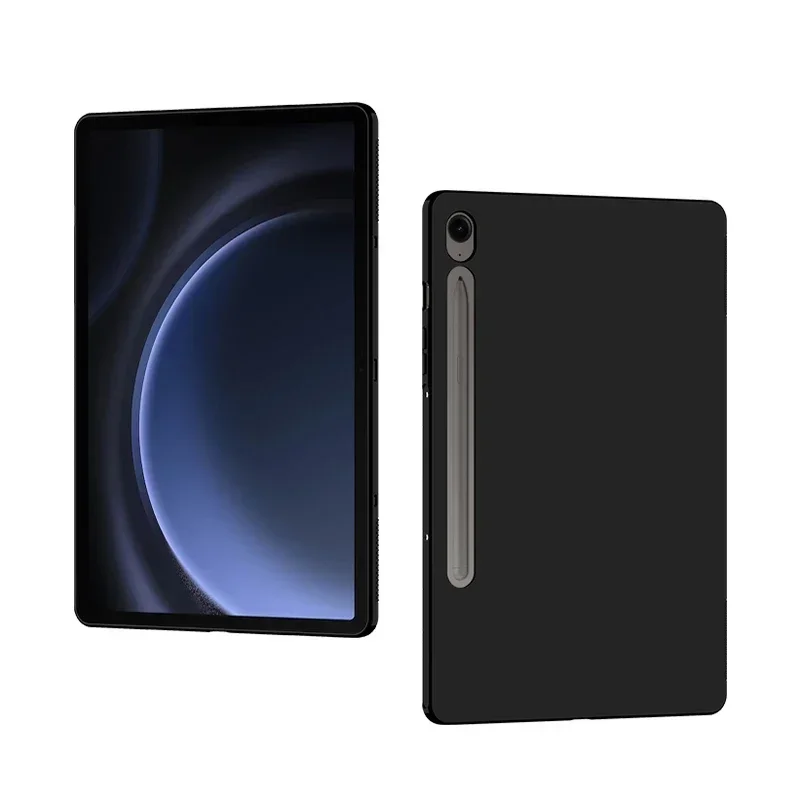 Black Silicone TPU Protective Shell Back Cover