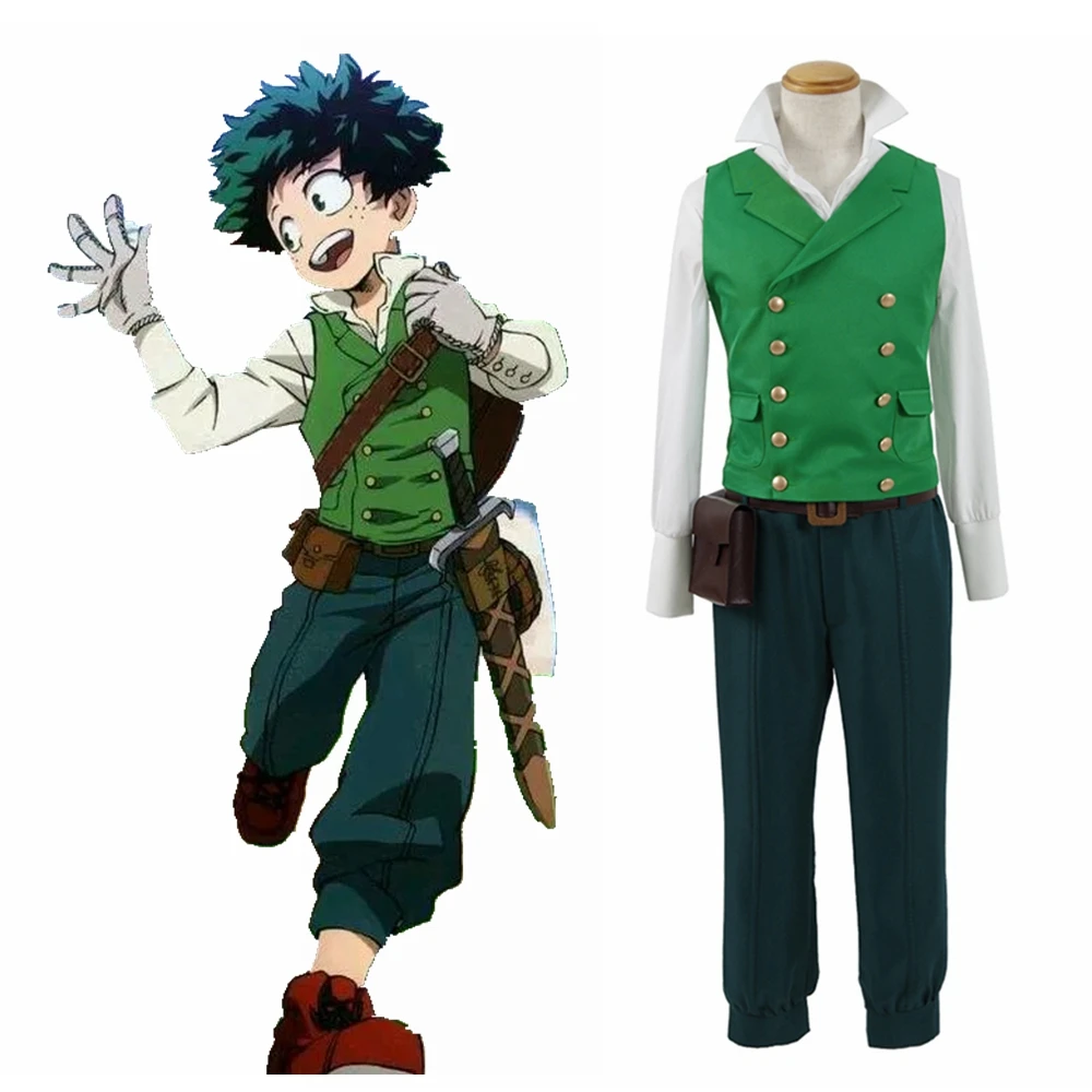 

Unisex Anime Cos My Hero Academia Midoriya Izuku Deku Cosplay Costumes Outfit Halloween Christmas Uniform Suits