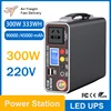300W 220V Portable Power Station  Solar Generator Outdoor Camping Emergency Mobile Power Bank 90000mAh LiFePO4 Backup Battery