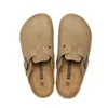Classic Closed Toe Mule Slippers for Men with Cork Birken Stock Shoes Boston Clogs Cork Slides Mens Suede Beach Slippers Man 5