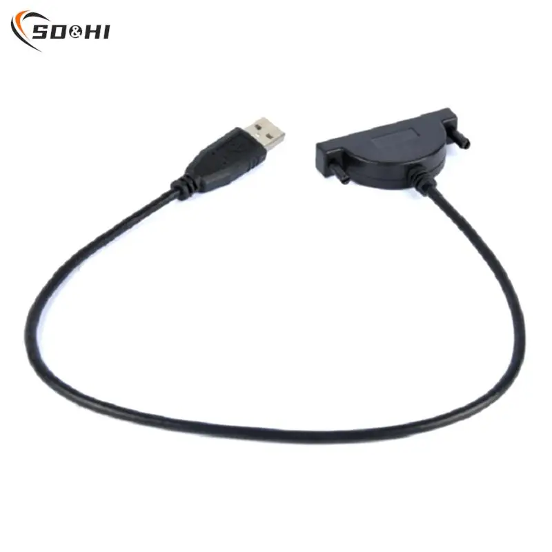 

1Pc USB 2.0 to Mini Sata II 7+6 13Pin Adapter For Notebook CD/DVD ROM Slimline Drive Converter Cable Screws Steady Style