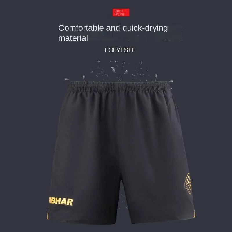 Table Tennis Shorts TIBHAR Men's and Women's Sports Quick Drying Breathable Loose Comfortable
