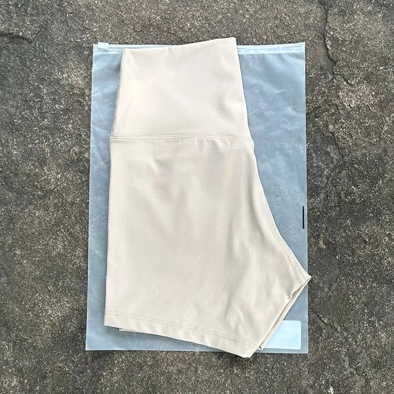 Women's Sexy High Waist Solid Color Yoga Shorts - Soft, Tight, and Perfect