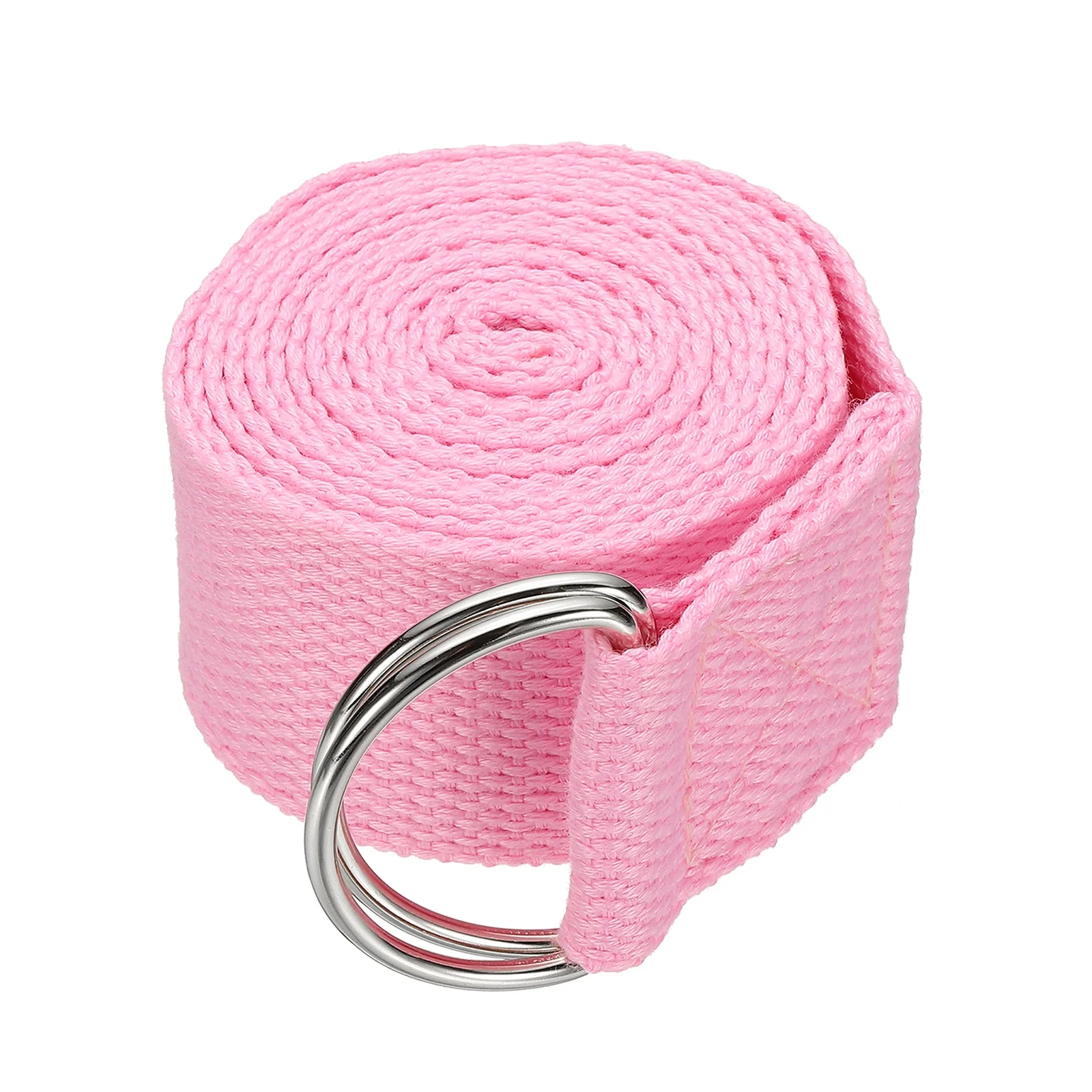 Adjustable Yoga Stretch Strap with Metal D-Ring Buckle