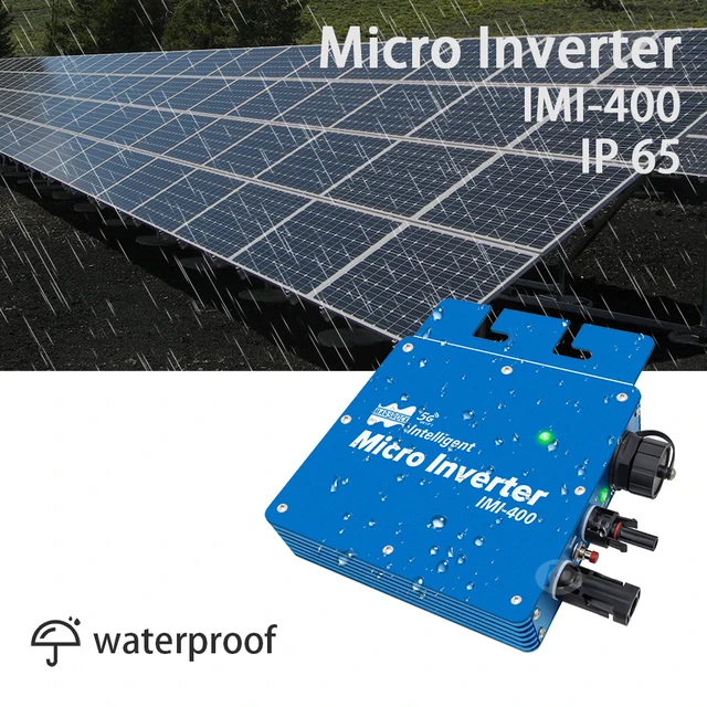 Microinversor Solar de conexión a red, WiFi inteligente, 400W, 230VAC,  22-50VDC, entrada para Panel Solar de 60/72 celdas, 250 ~ 450W, MPPT, IP65  - AliExpress