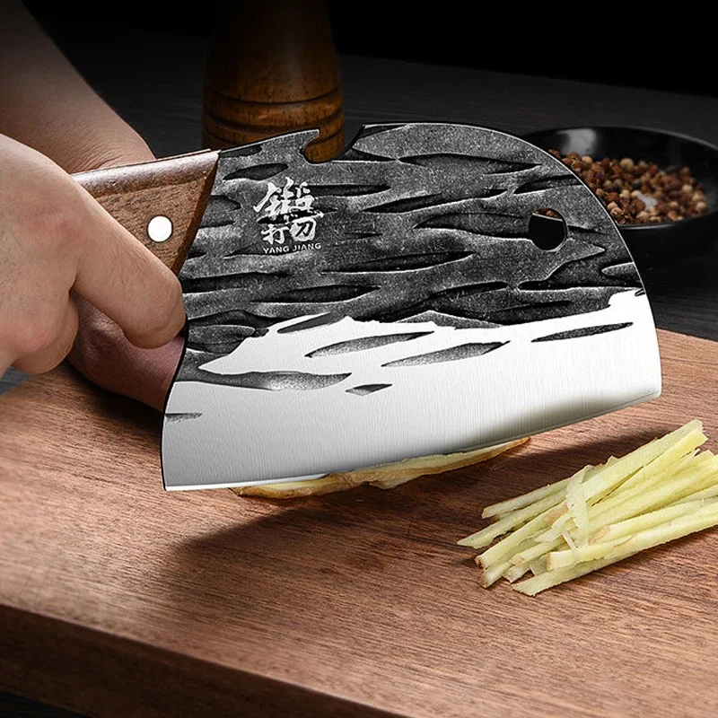Description Picture 6 of itemProfessional Meat Cleaver Chopping Knife Cutting Kitchen Chopping Knives Utility Boning Stainless Steel Fruit Fish Butcher Knife