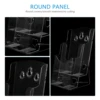 File Rack Clear Flyer Holder Wall Mount Desktop Brochure Pamphlet Rack Data Display File Storage Wall Mounted Partition Rack 4