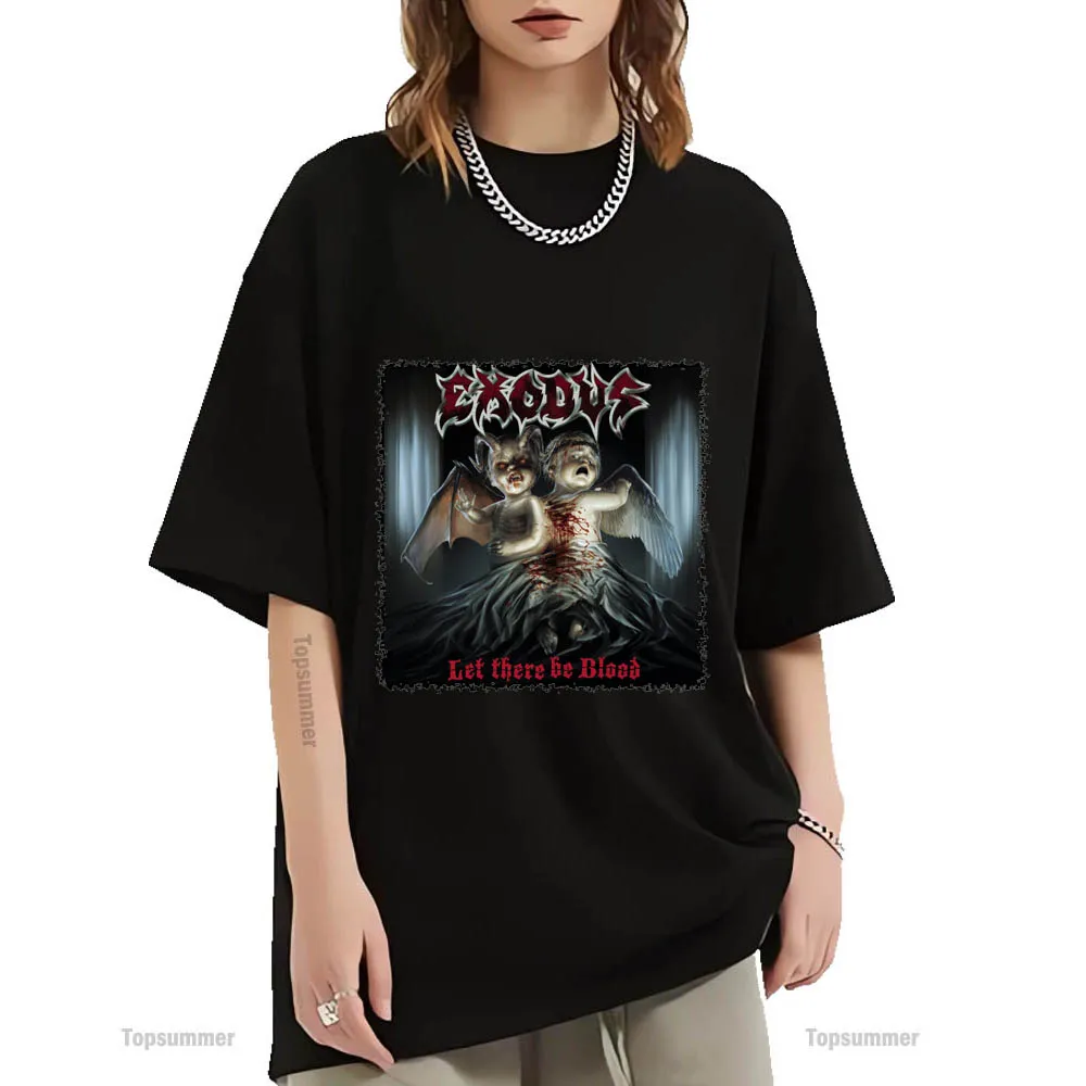 Lascia Che Ci Sia Un Album Di Sangue T-Shirt Exodus Tour T Shirt Da Donna Pop Trend T-Shirt Oversize Abbigliamento Nero Da Uomo