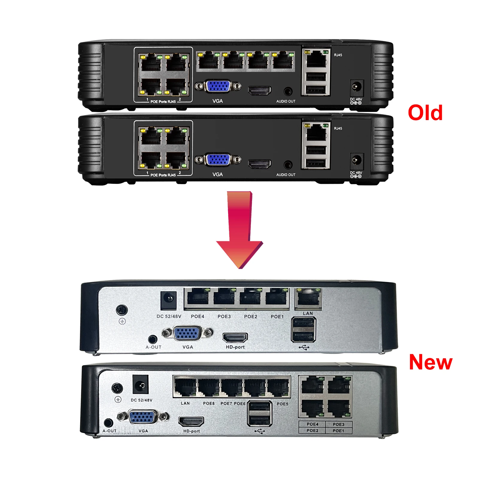 야외 8채널 POE NVR 5MP 불릿 H.265+ 모션 감지 ONVLF P2P 오디오 스마트 IR-컷 야간 투시 비디오 감시 키트 XMEye