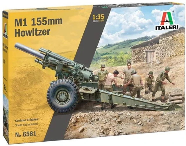 Italeri 6581 M1 155mm Howitzer model with crew. 1/35 scale model building  kits model model - AliExpress