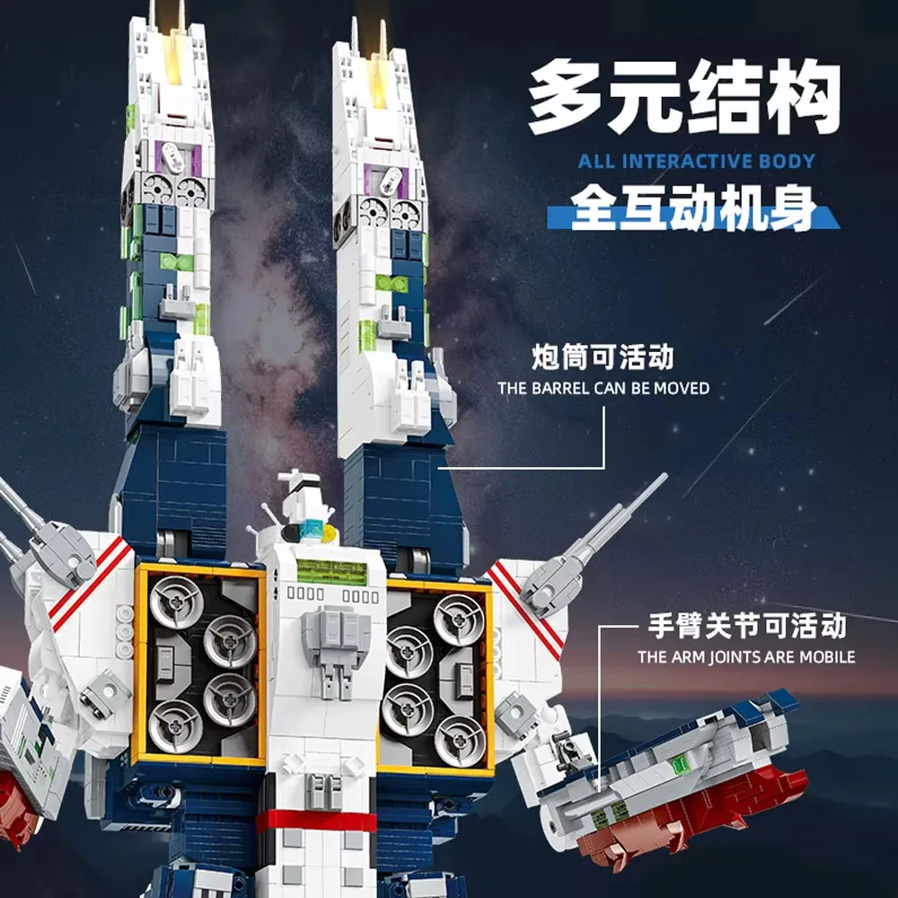 レプリカ　replica IN STOCK 58144 MOC Creativity Spacecraft SDF-1 Macross