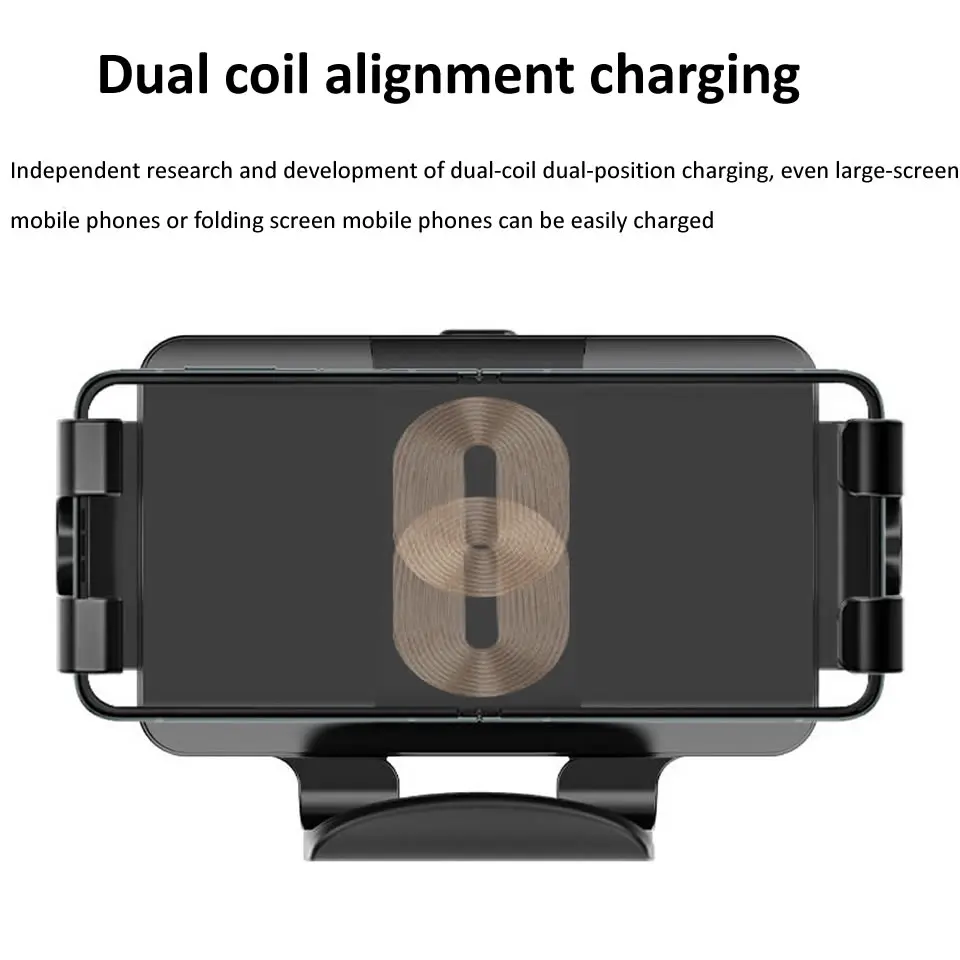 mobile grip holder Car Wireless Charger Fold Screen 15W Qi Fast Phone Charger Holder for Samsung Galaxy Z Fold 3 2 iPhone 13 Pro Max Huawei Mate X mobile holder for tripod