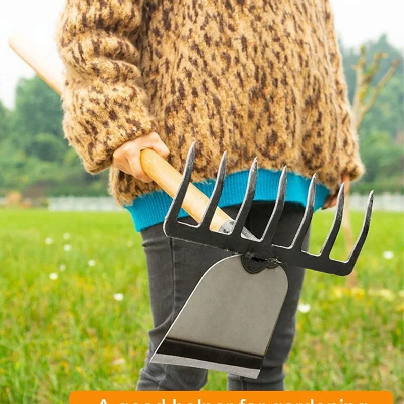 Agricultural Hoes Handheld Rake Hoe Weeding Rake Planting Vegetable Farm Garden Agriculture Weeding Accessories Handheld Weed