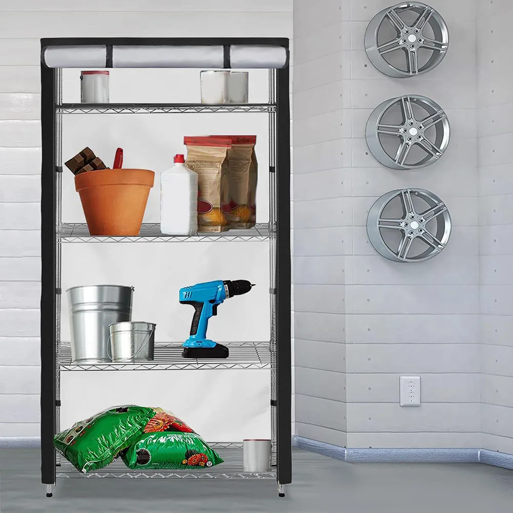 Weatherproof Shelf Cover Designed from 420D Oxford Fabric Includes Strong Zippers for Easy Storage Management and Protection 4