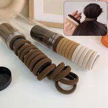 

20 Canned Hair Ropes High Elastic Hair Ropes Solid Color Hair Ties Rubber Bands Hair Accessories Korean Version Polychromatic