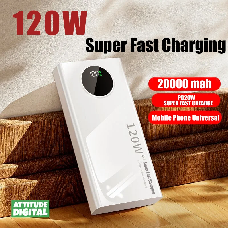 Xiaomi 보조배터리 무선 고속 충전 20000mah 초대용량, 모바일 전원 외부 배터리, 멀티 폰 애플리케이션, 120W