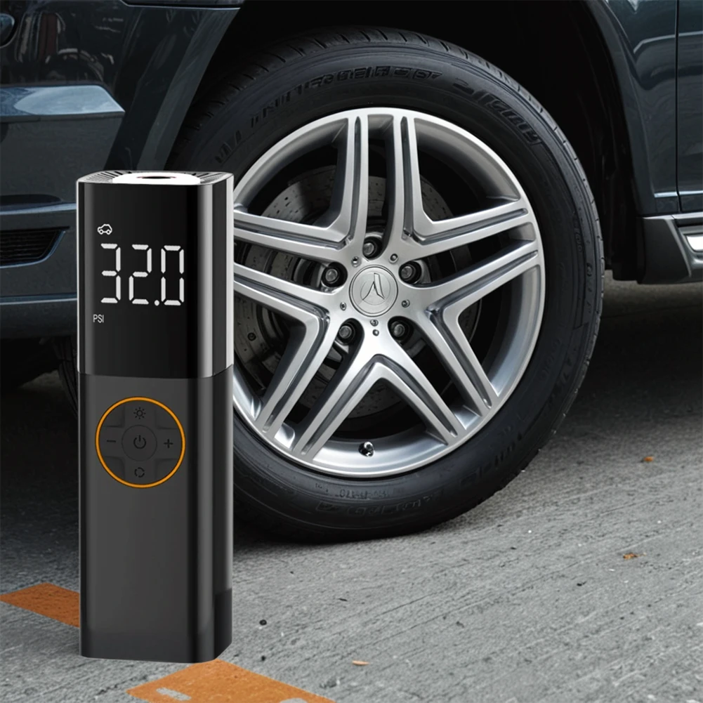 150PSI Portable Car Inflator Pump with LED Light Auto Electric Pump Digital Display Electric Air for Car Tires