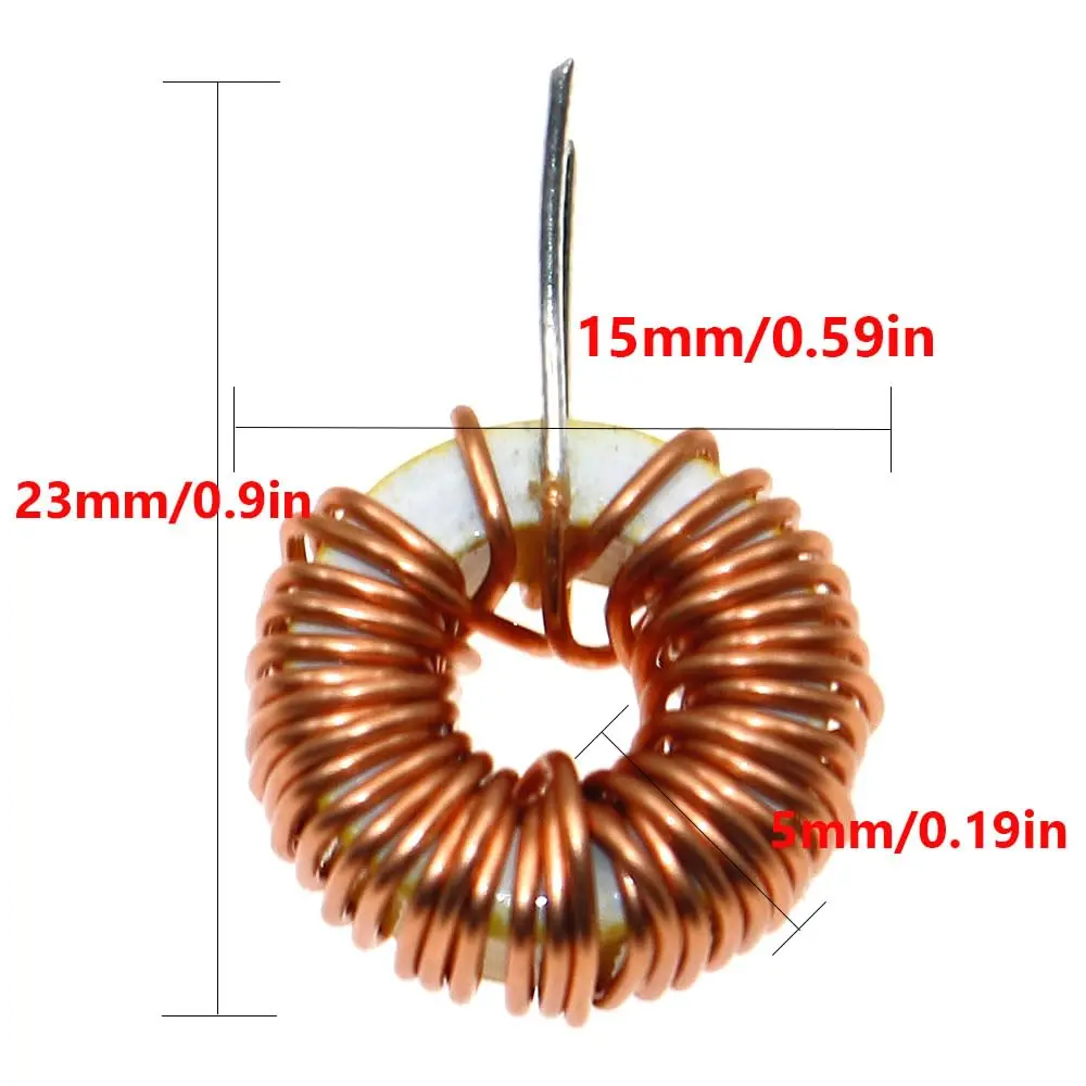 Produktbild von 10x Ringkern-Induktor 22 µH, 3 A, 21 MOhm – Axial Bedrahtet, Für Glättungskreise, TC5026