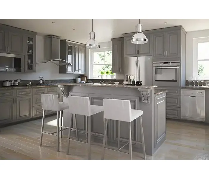 

Luxury European Villa Style Solid Wood Kitchen Cabinet For Sale