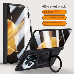 Enhanced 360° Rotating Magnetic Phone Case with Tempered Glass and Drop Protection - Magic Vs3 (Black HD)