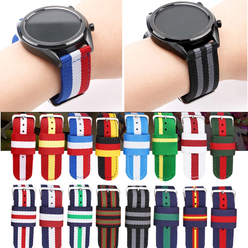 Canvas Nylon Bracelet - 20mm/22mm – Durable Wristband