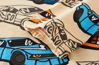 Vêtements pour enfants, ensemble pyjama 100% coton pour garçons, voiture de dessin animé entièrement imprimée, ensemble de vêtements de nuit pour enfants de 1 à 8 ans 4