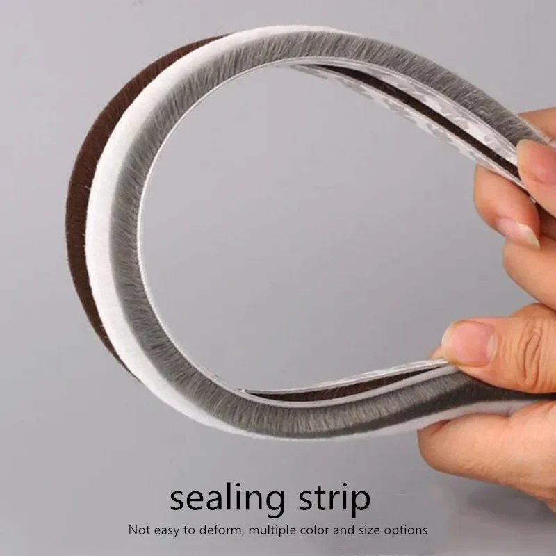 10/5Meters brush strip self adhesive door window sealing strip home door window sound insulation seal film weather