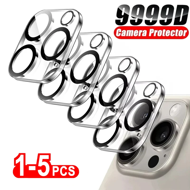 Clear Camera Tempered Glass Lens Screen Protector (5-Pack)