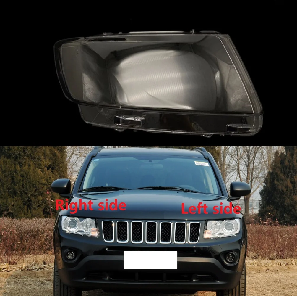 Headlamp Lens For Jeep Compass 2011 2012 2013 2014 2015 Plastic Cover