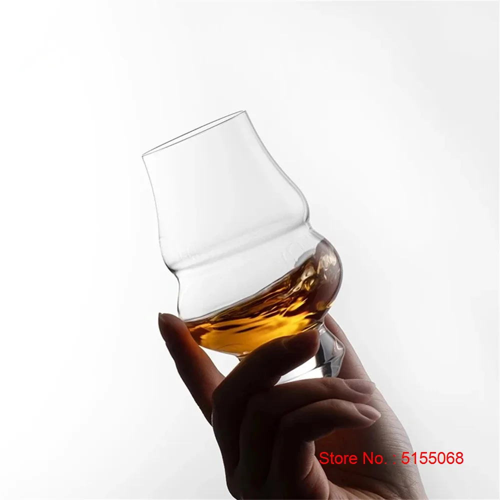 Professional Crystal Brandy Snifter Whiskey Tasting Glasses Double Belly Body Sommelier Used Copita Nosing Wine Smell Tumbler